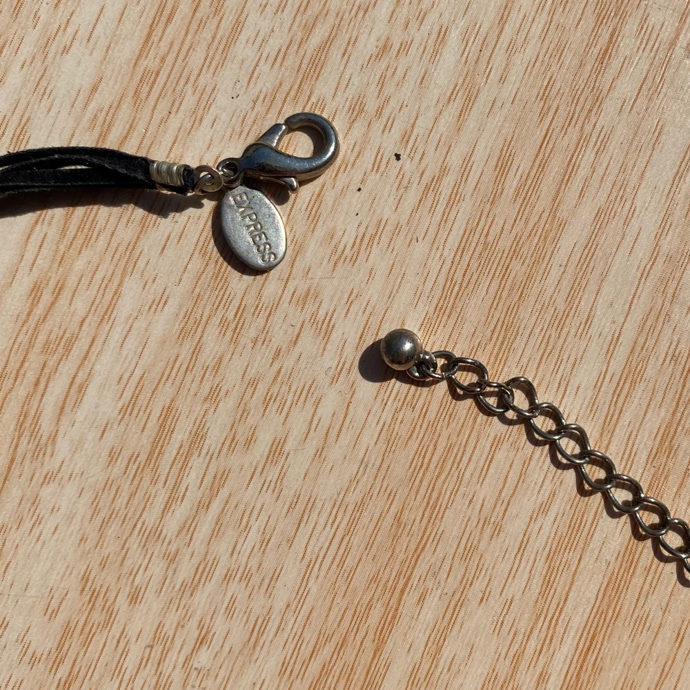 Express Black Strings Silver Necklace - image 6